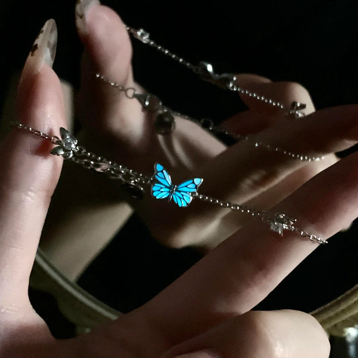 Luminous Butterfly Necklace