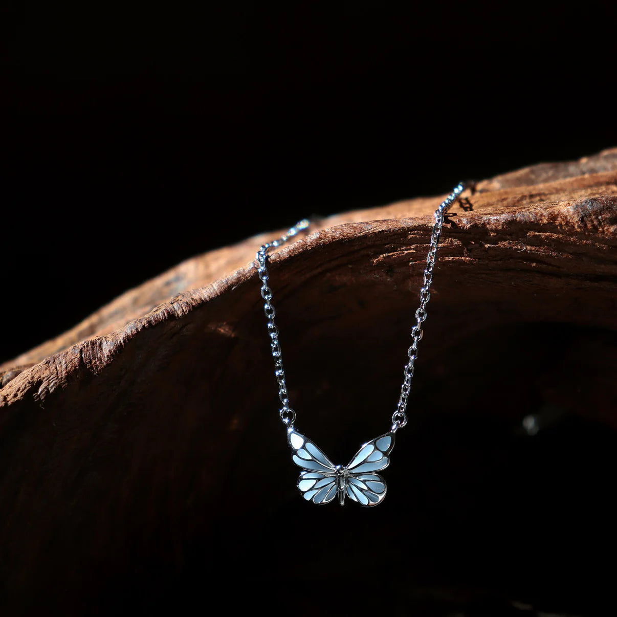 Luminous Butterfly Necklace