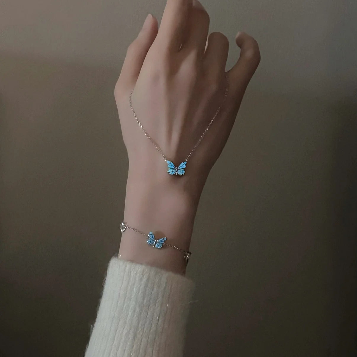 Luminous Butterfly Necklace