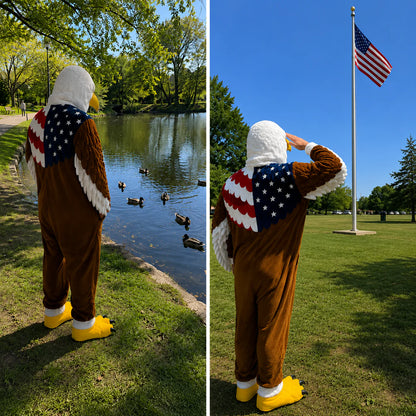 Elvora US™ American Eagle Plush Onesie