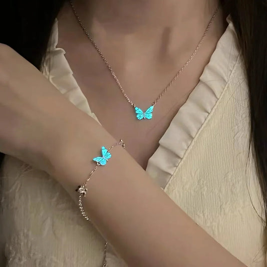 Luminous Butterfly Necklace