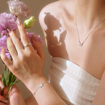 Luminous Butterfly Necklace