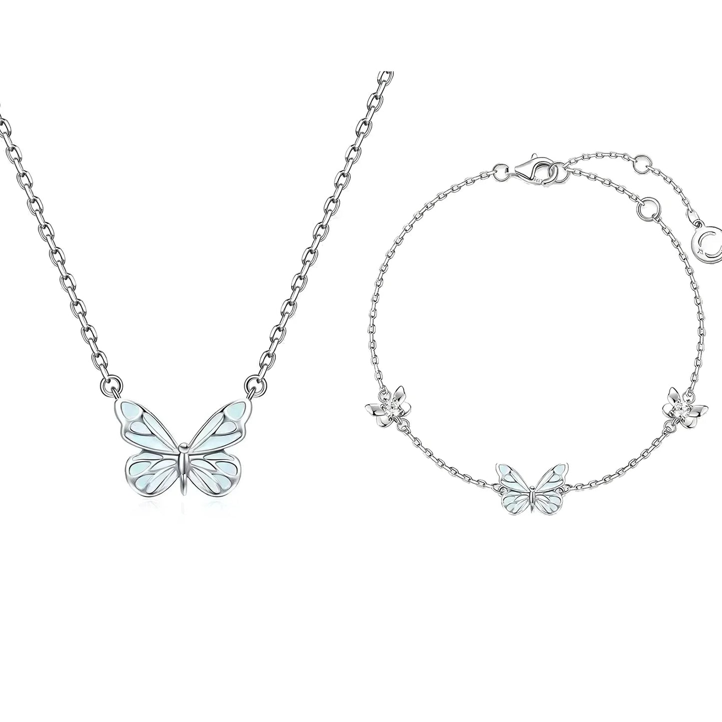 Luminous Butterfly Necklace