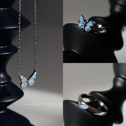 Luminous Butterfly Necklace
